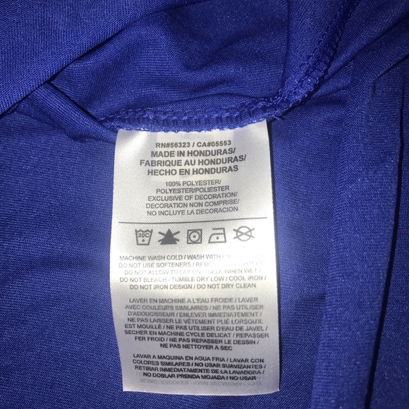 Nike NWOT Size:XLT L/S Dri-fit Polyester Columbia Blue Athletic Cut - Picture 2 of 10